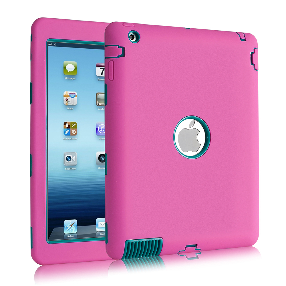 Kids Hybrid Shockproof Heavy Duty Rubber Hard Case Defender Cover for iPad 2 3 4 eBay